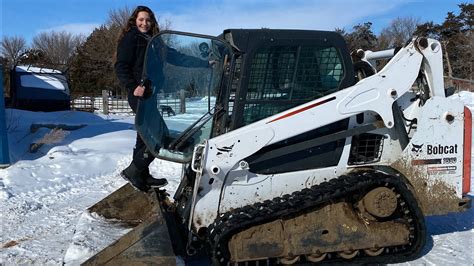 operating a bobcat skid steer